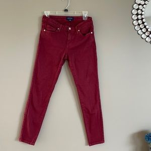 Just USA maroon skinny jeans